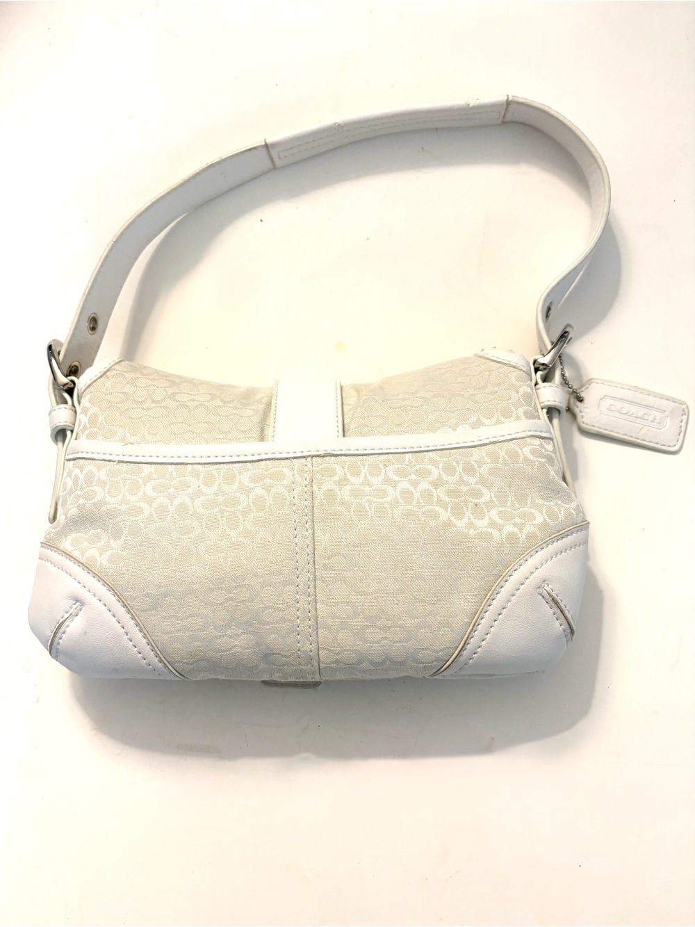 FASHION BAGS Coach Soho Signiture Bag, white and cream - Picture 2 of 3